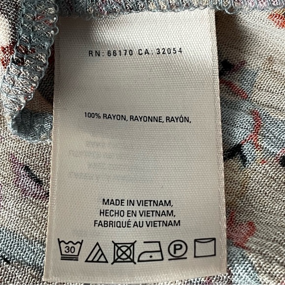 Anthropologie Vanessa Virginia floral v-neck tunic top 54035 - Picture 10 of 11